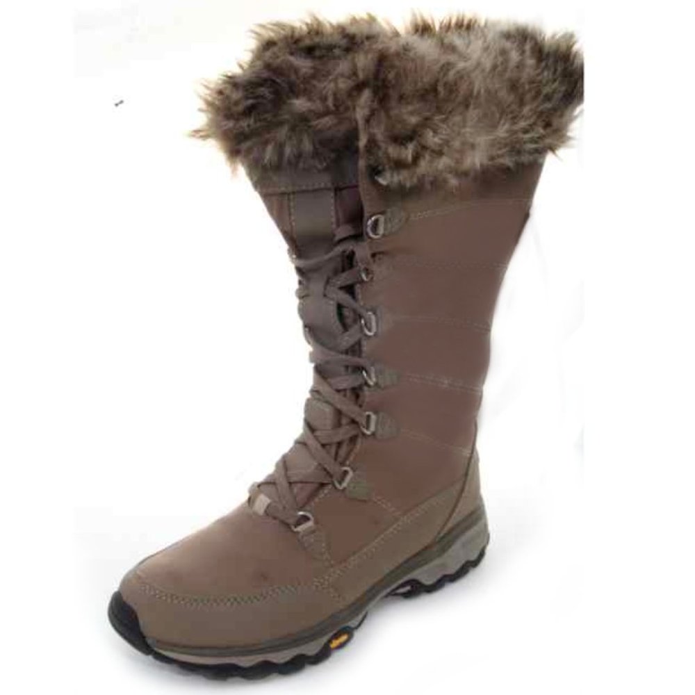 NWOB eddie bauer solstice 2.0 boots winter 200 gram faux fur snow hiking zip 8